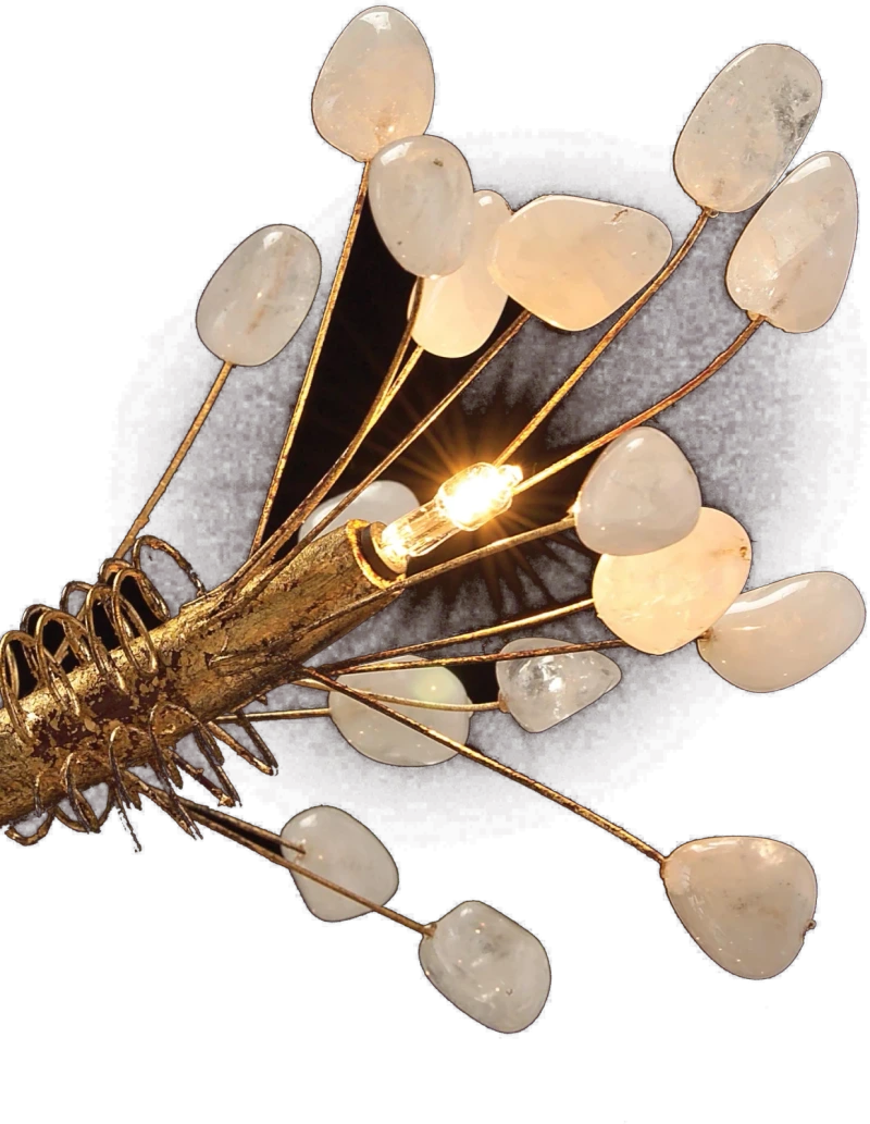 Leah chandelier, sixteen lights, metal, iron — View 2