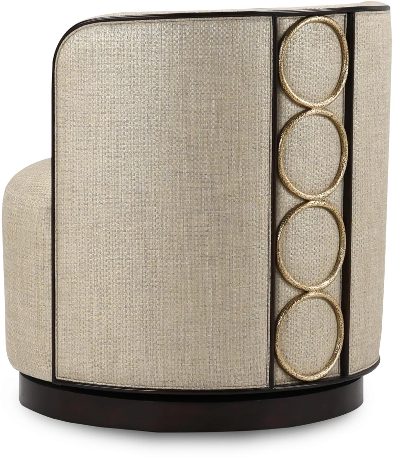 Bangle chair, golden, wood, beech, metal, steel — View 2