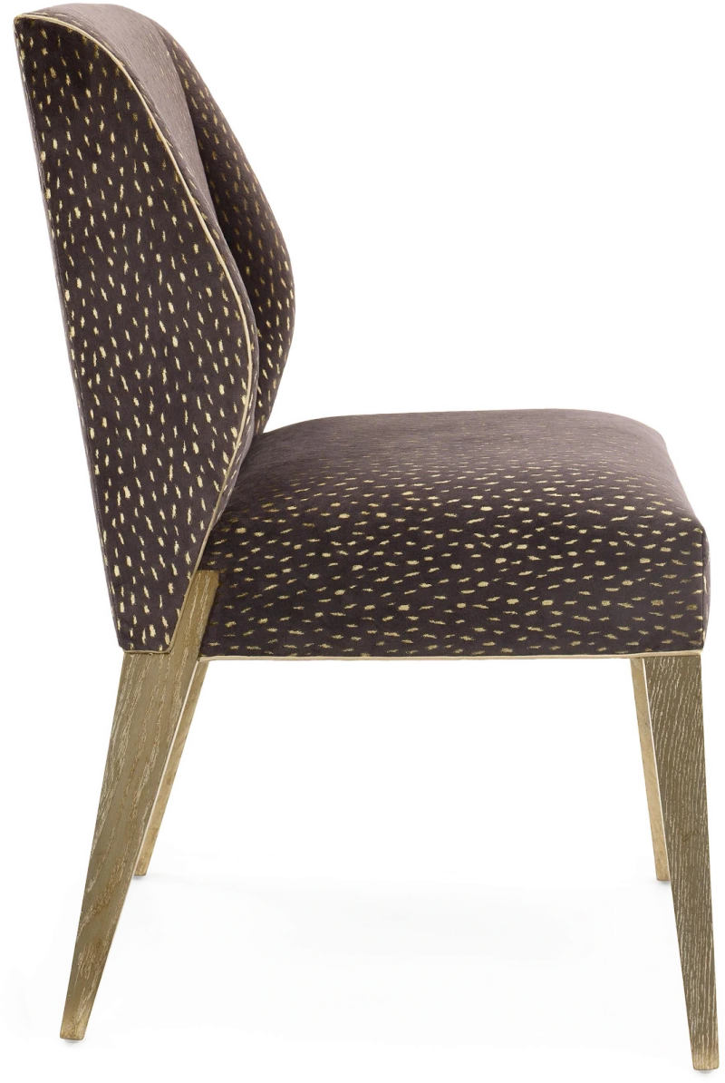 Chorro side chair, stone, wood, oak, leaf, gold — Ansicht 2