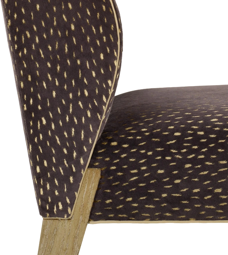 Chorro side chair, stone, wood, oak, leaf, gold — Ansicht 4