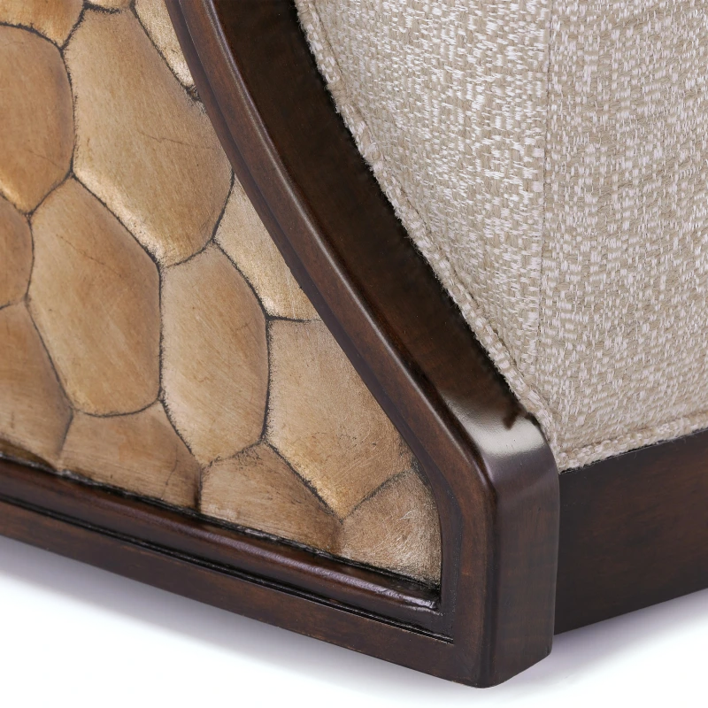 Danube swivel chair, wood, beech, composite, metal, steel — View 2