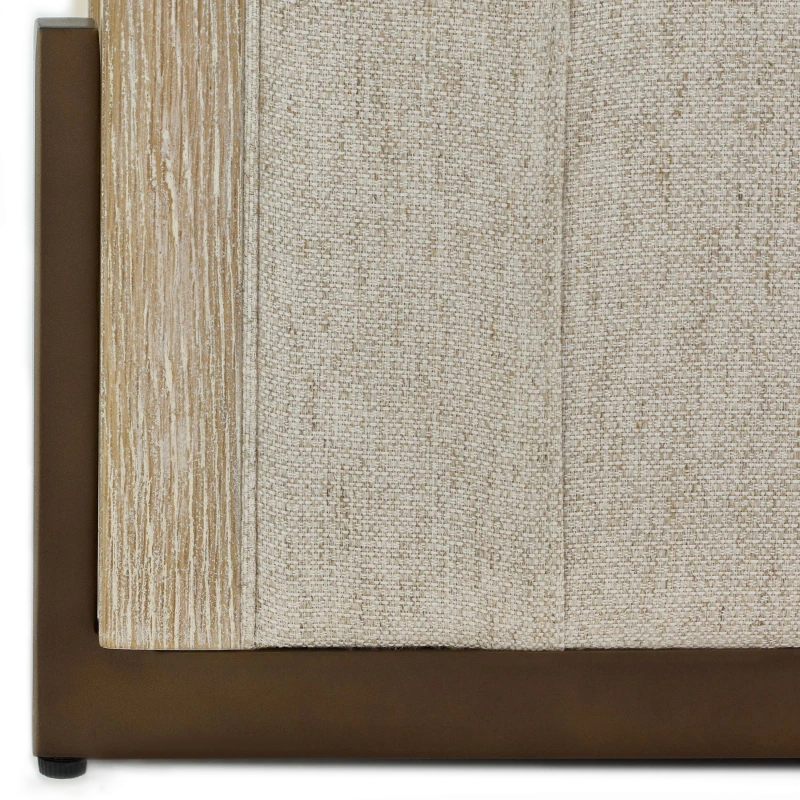 Malta sofa, wood, oak, metal, steel — Ansicht 4