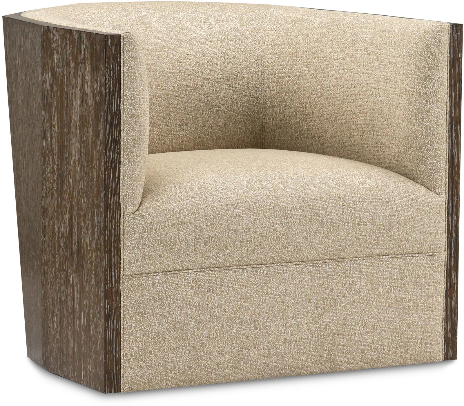 Sequoia swivel chair, flax, wood, acacia