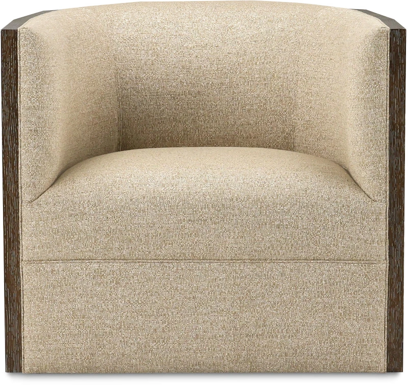 Sequoia swivel chair, flax, wood, acacia — View 2