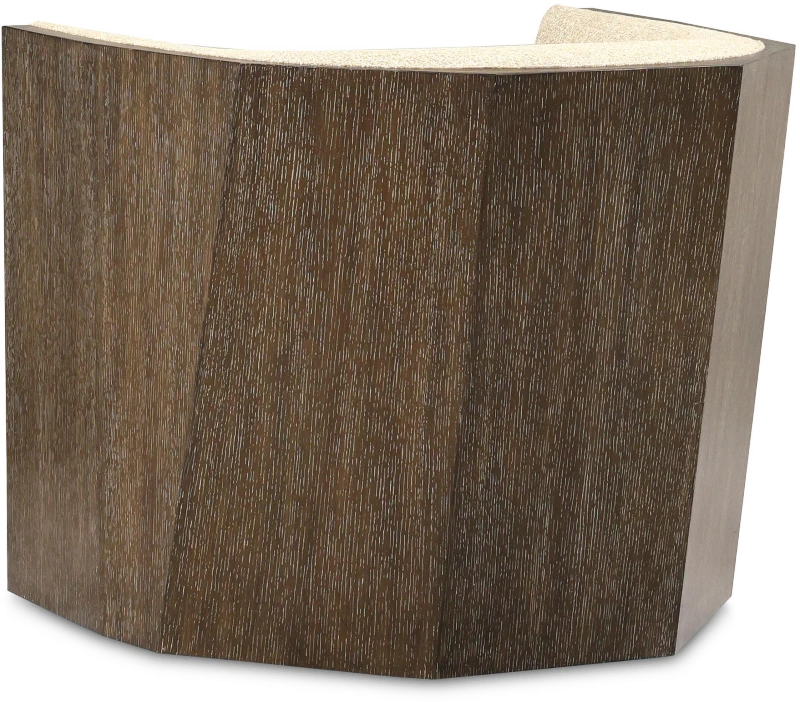 Sequoia swivel chair, flax, wood, acacia — View 3