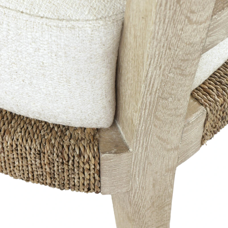 Marina armchair, wood, oak, rope — View 3