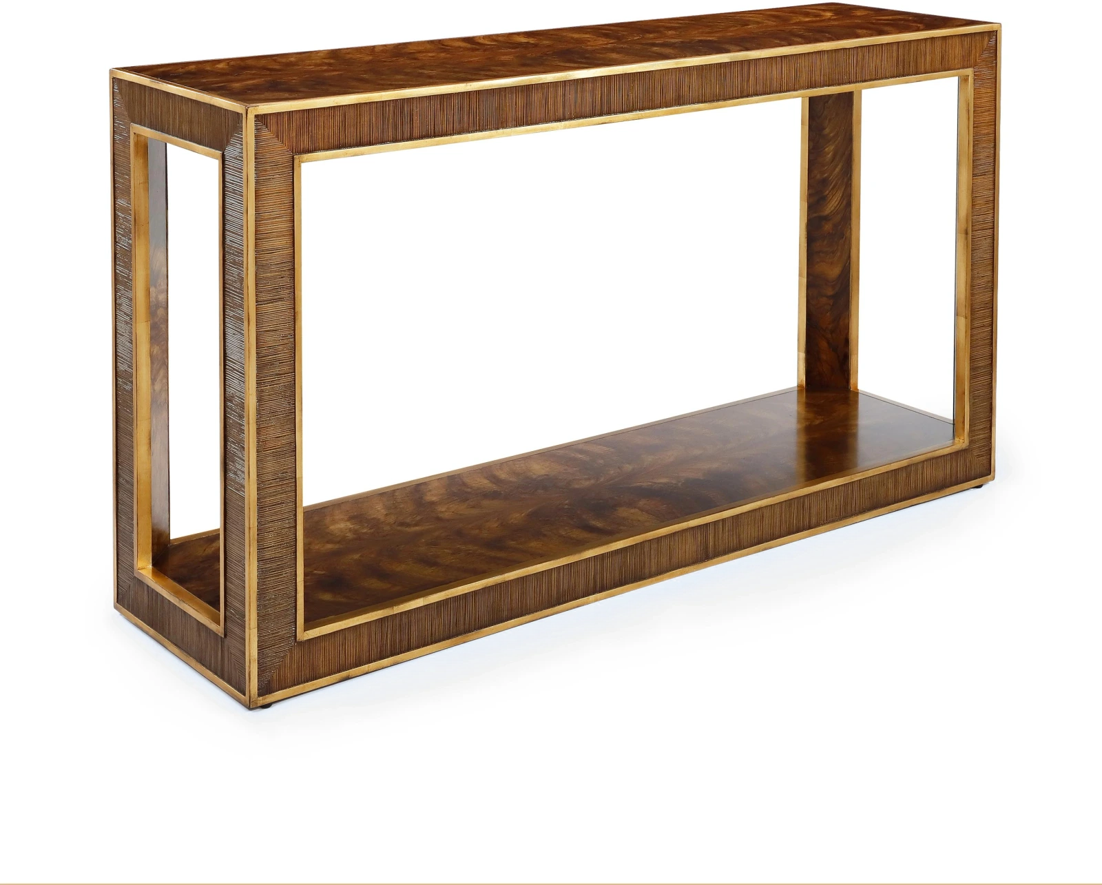 Cadre console table, wood, composite