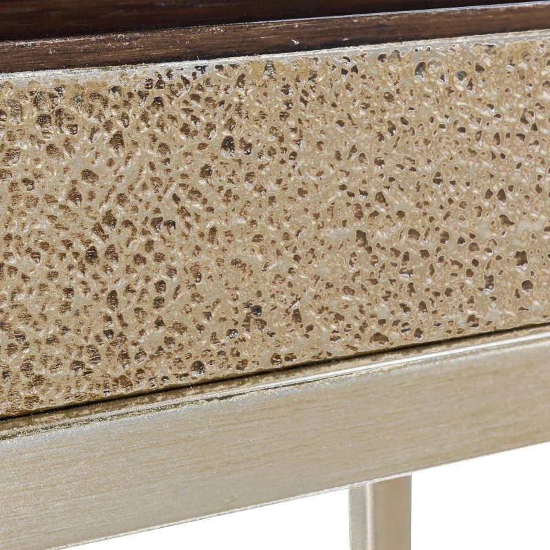 Arwen console table, wood, composite, metal, steel — View 2