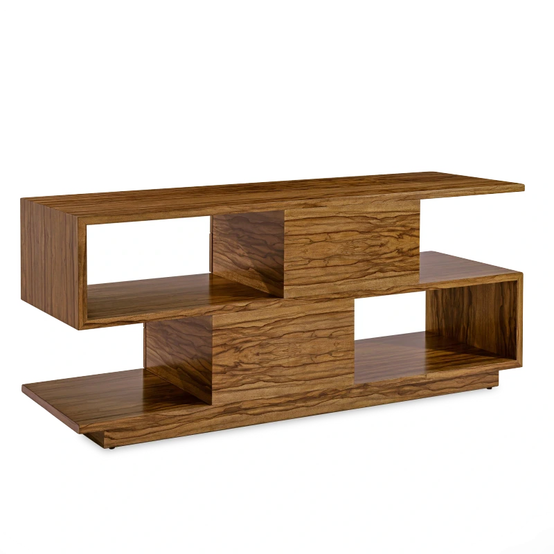 Vantage four-drawer console table, wood, beech, wood, celtis, metal, aluminum — Veduta 4