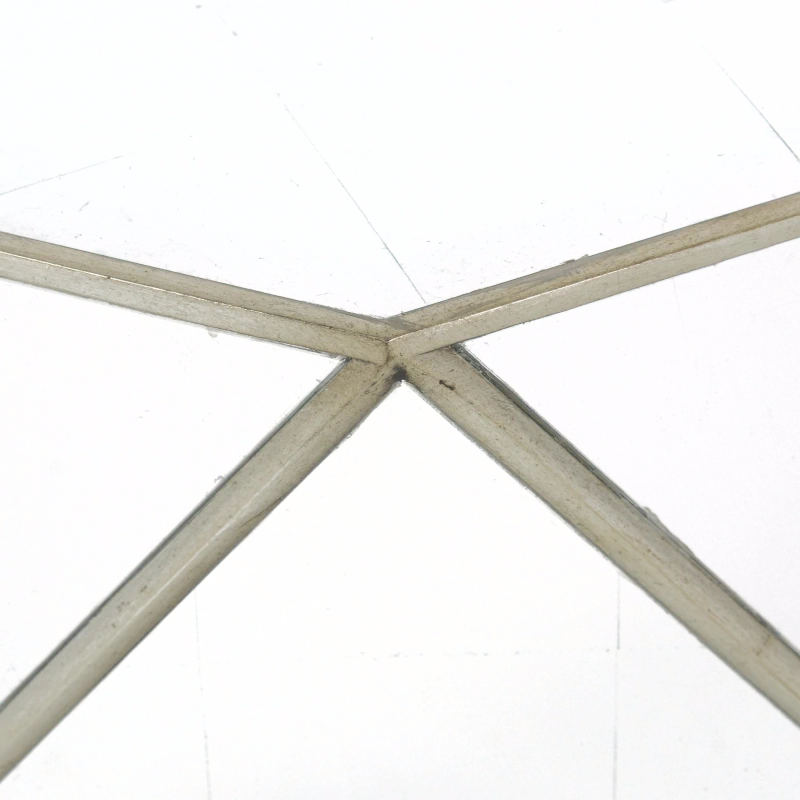 Radiant cocktail table, wood, beech, mirror, bevel — View 2