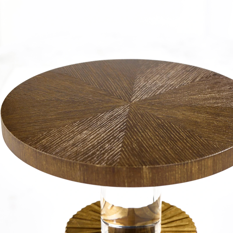 Beacon side table, wood, oak, acrylic — View 2