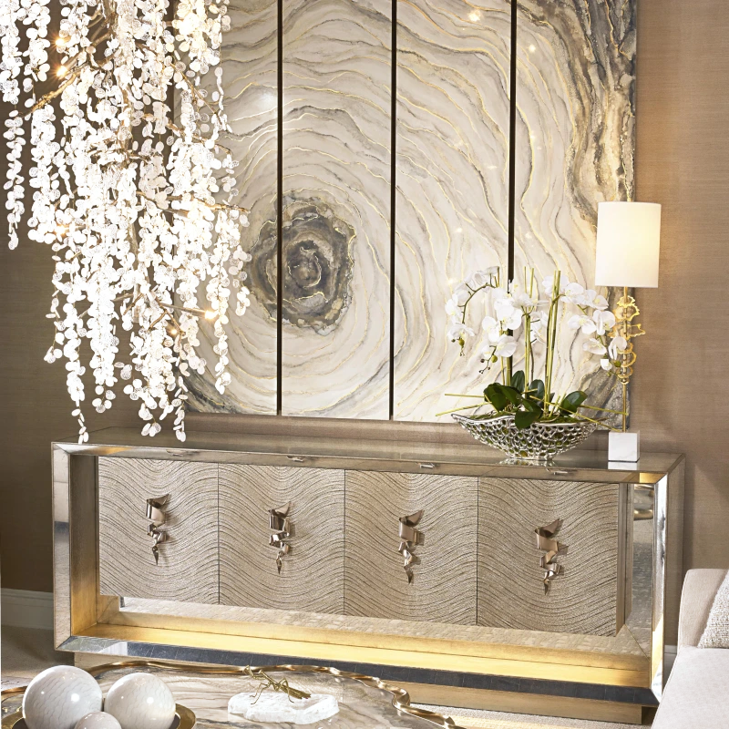Achates cocktail table, wood, metal, aluminum — Ansicht 5