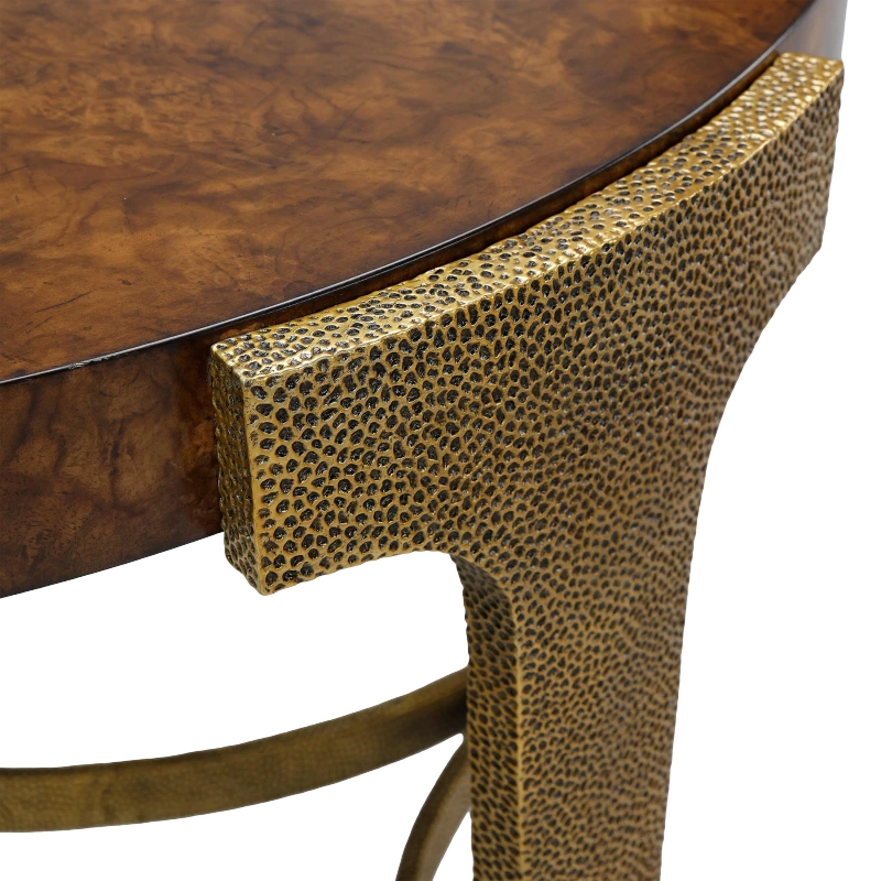 Hampshire end table, wood, black walnut, metal, aluminum — Ansicht 3