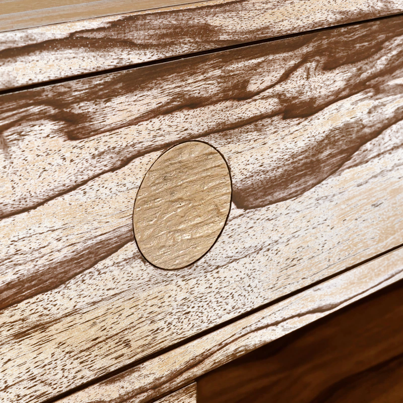 Vantage cocktail table, two drawers, wood, beech, wood, celtis, metal, aluminum — Veduta 4