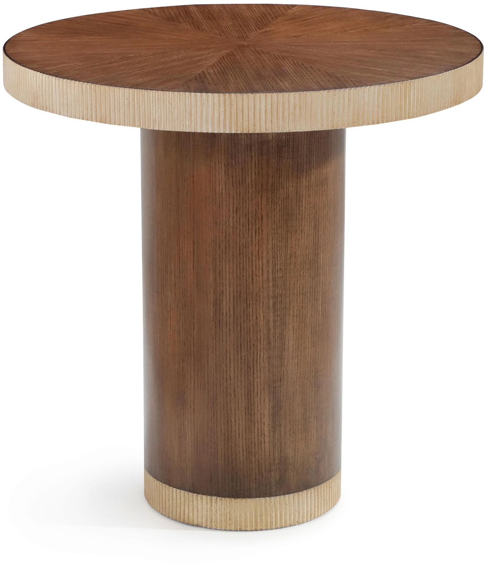 Bari side table, wood, ash, composite, cement