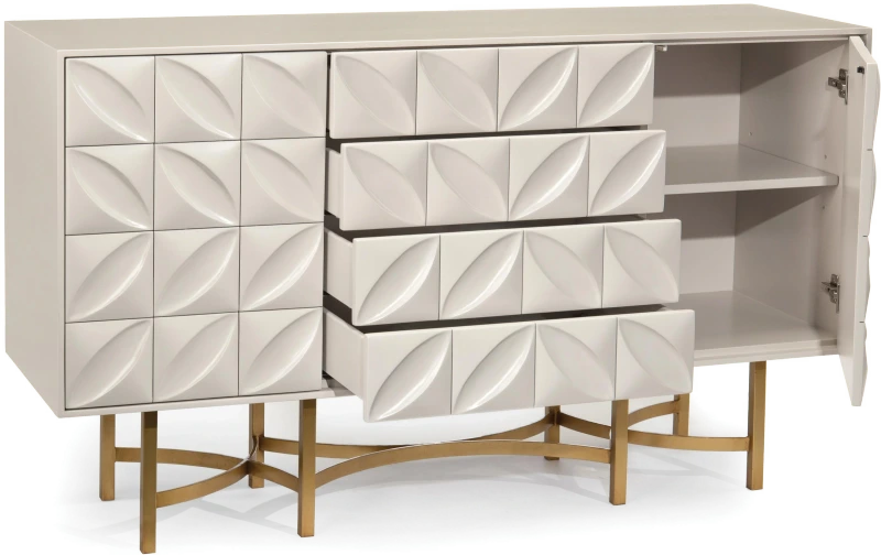 Ghost White credenza, wood, metal — Ujęcie 3
