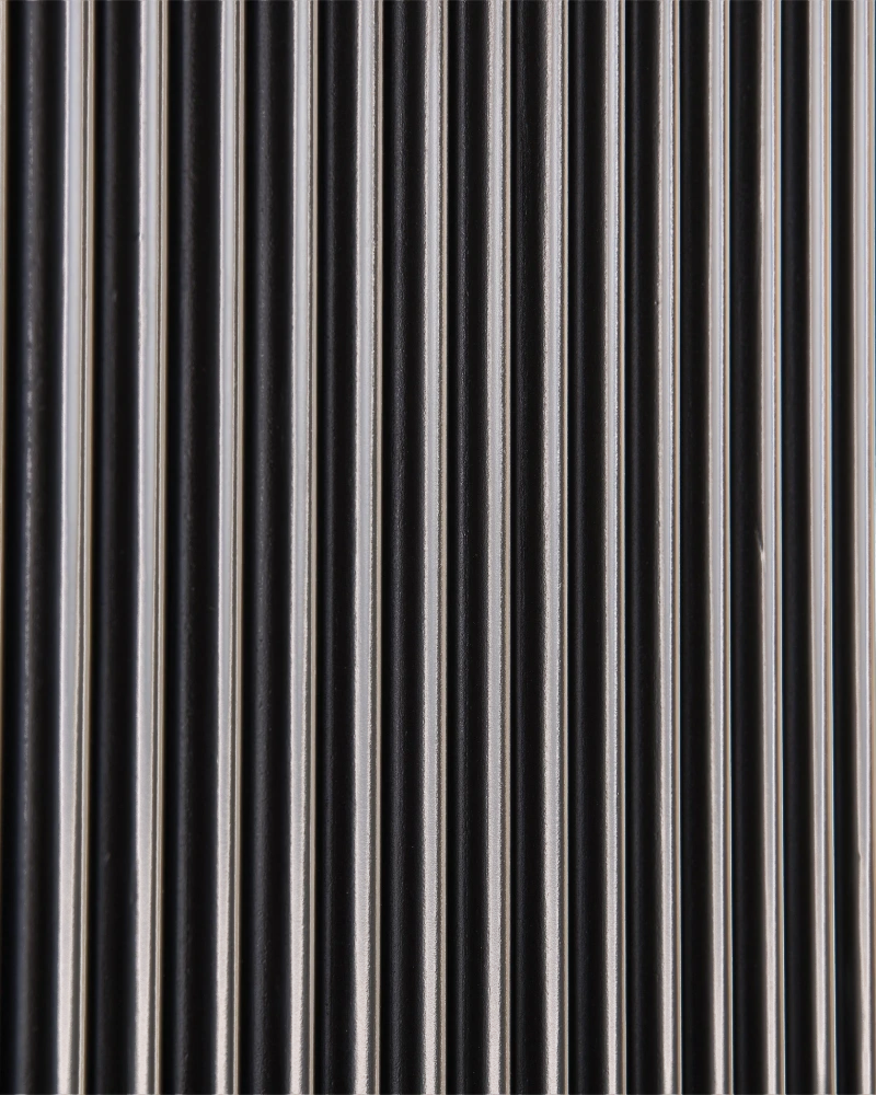 Black satin cabinet, wood, beech, metal, steel — View 4