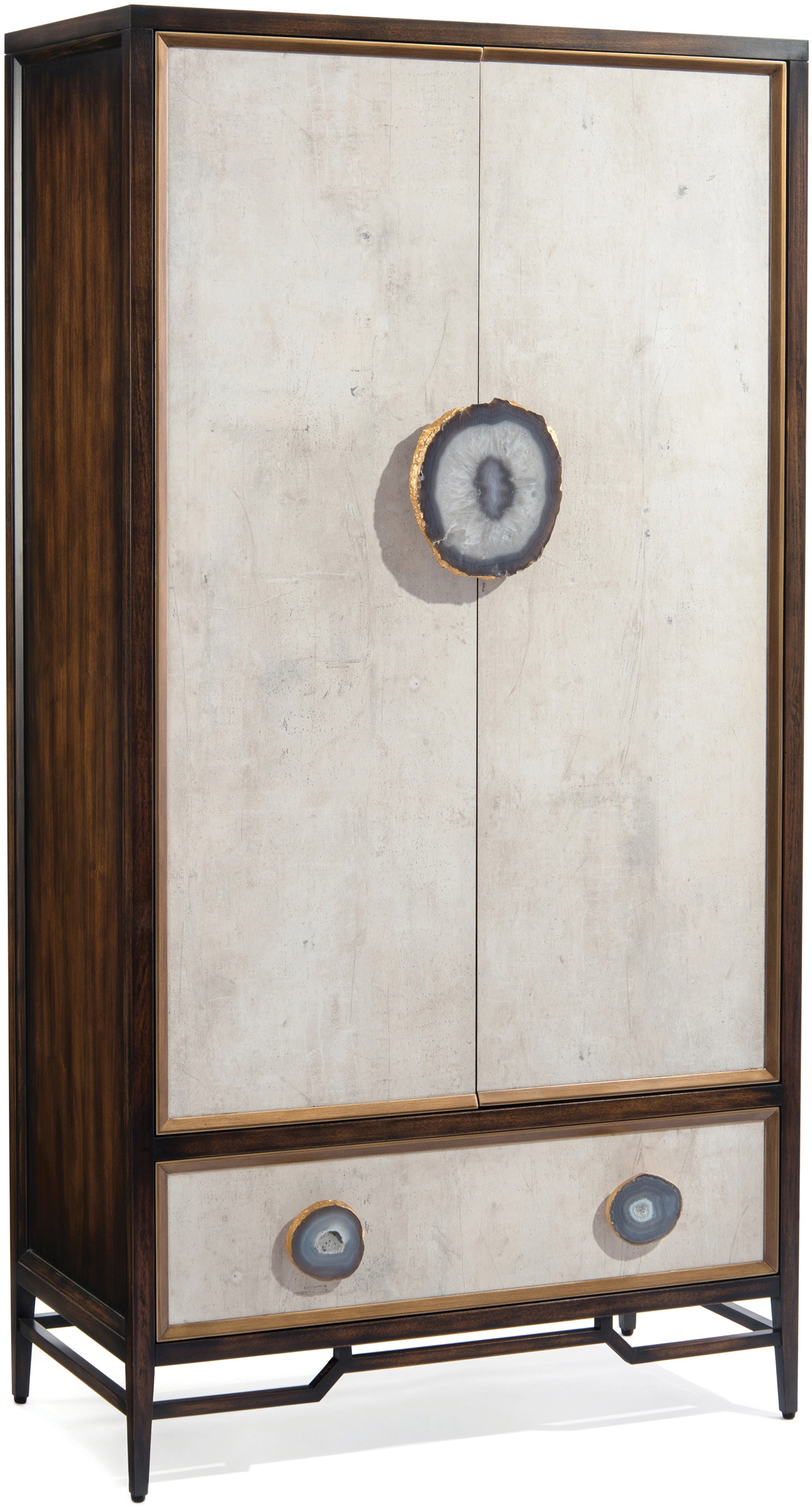Mercia bar cabinet, wood, black walnut, stone, agate — Ansicht 2