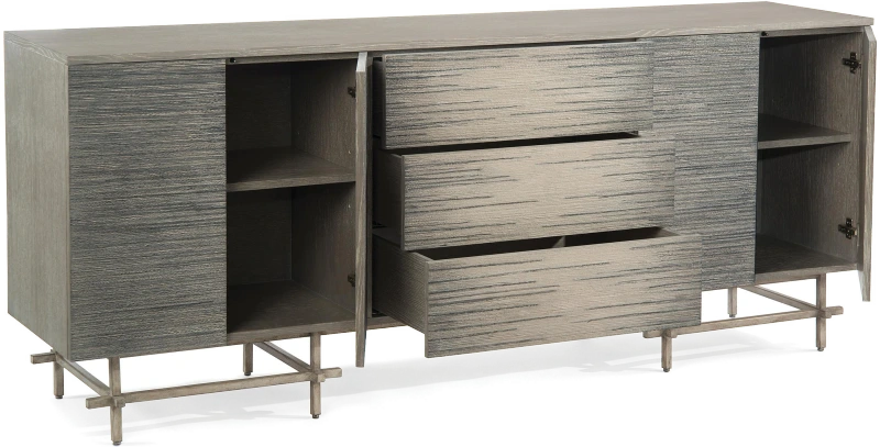 Harmony sideboard, wood, oak, metal, steel — View 2