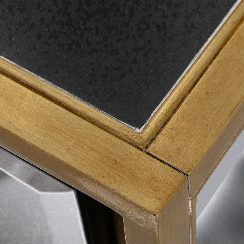 Ravine credenza, black, wood, beech, glass, metal, steel — View 3