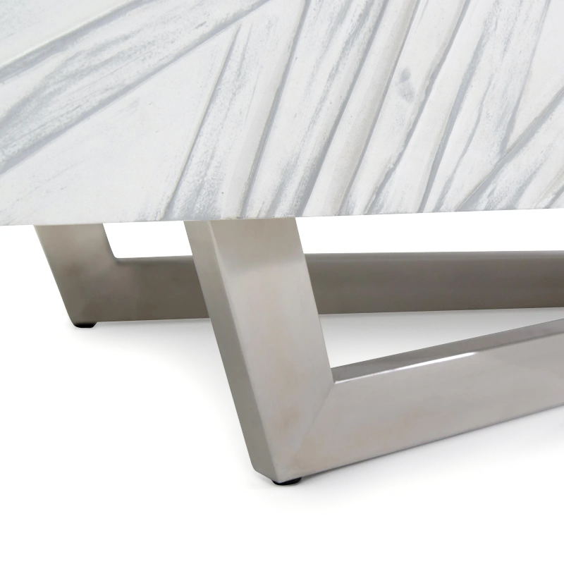 Entwined credenza, metal, stainless — View 3