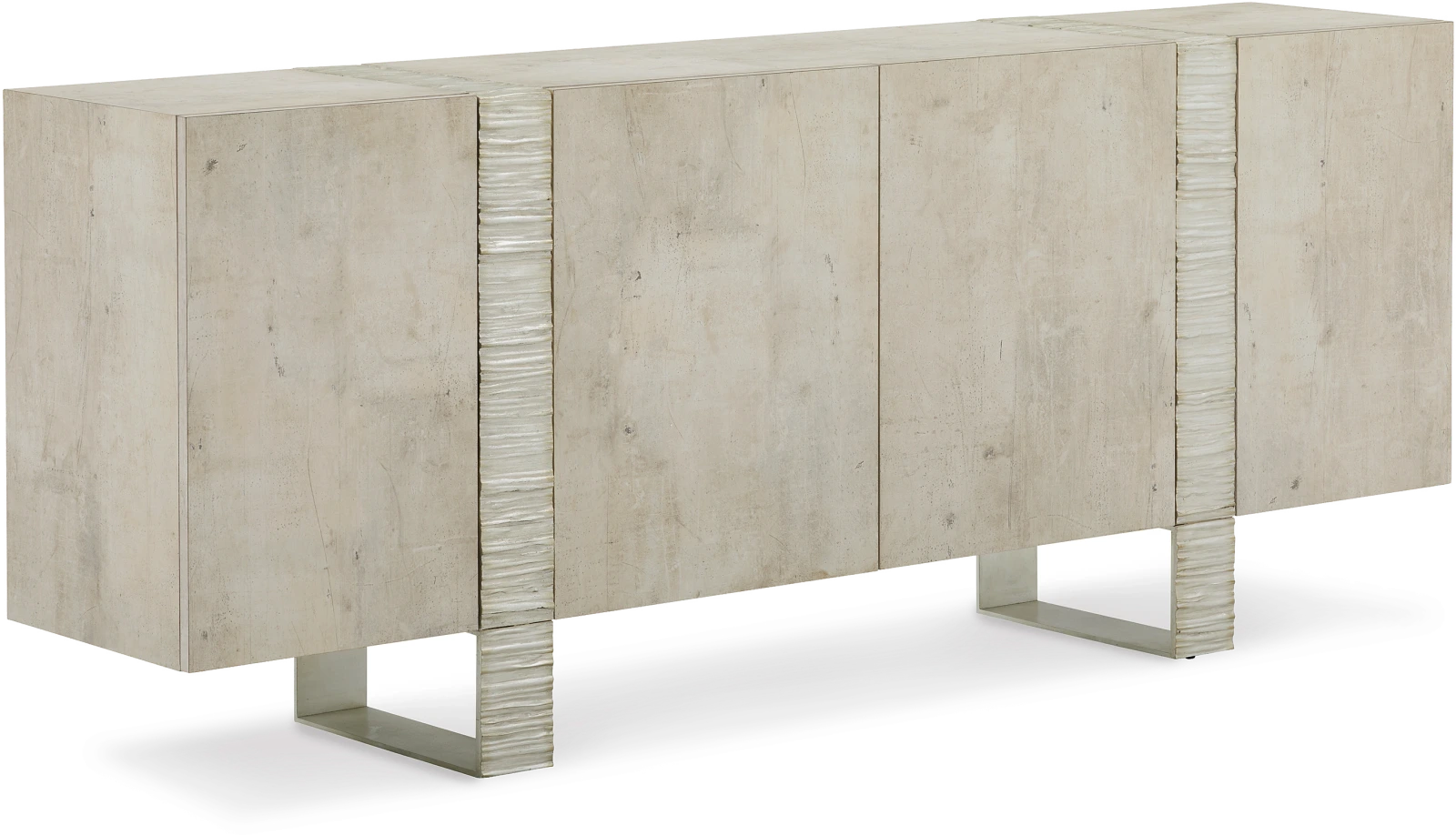 Aether sideboard, four doors, wood, metal, steel — View 2