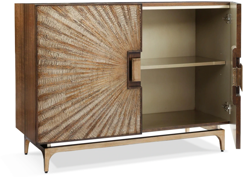 Nova chest, two doors, wood, eucalyptus, metal, steel — View 2