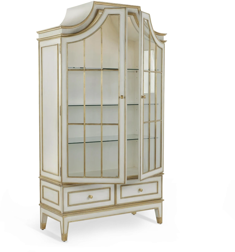 Vallejo cabinet, wood, beech, wood, celtis, tempered glass, metal, steel — View 3