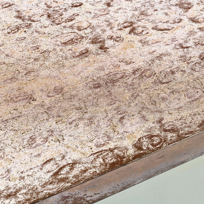 Origins credenza, Carol Benson-Cobb, eucalyptus pomelle natural veneer, wood, maple, glass, metal, brass — Veduta 4