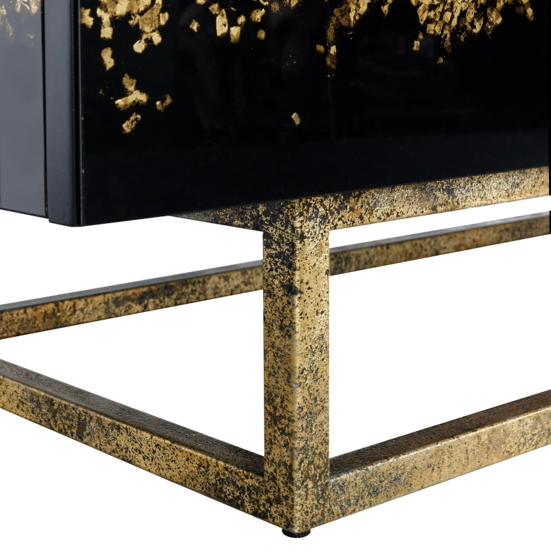 Faro credenza, three doors, wood, celtis, glass, metal, steel — Ansicht 4