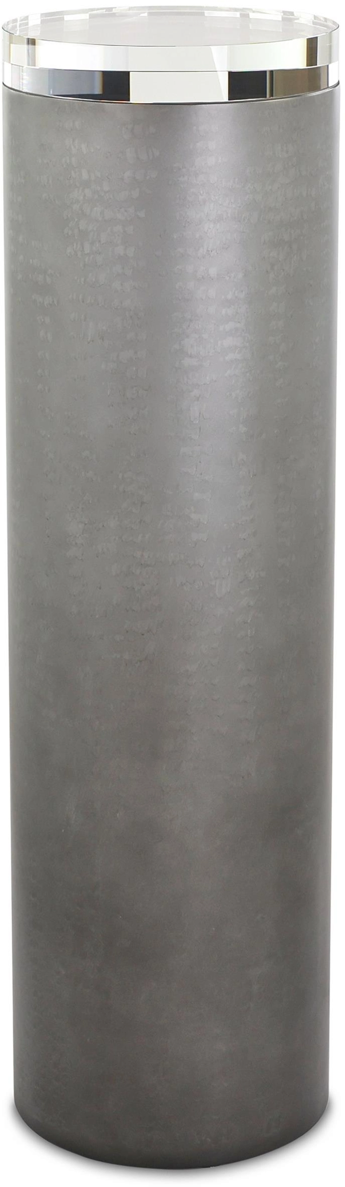 Serpent pedestal, medium silver, glass, crystal — View 2