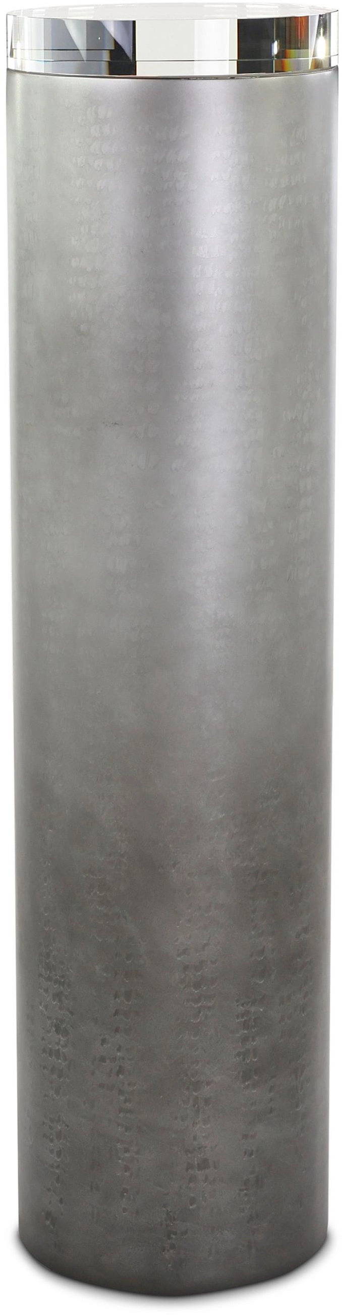 Serpent pedestal, large silver, glass, crystal — View 2