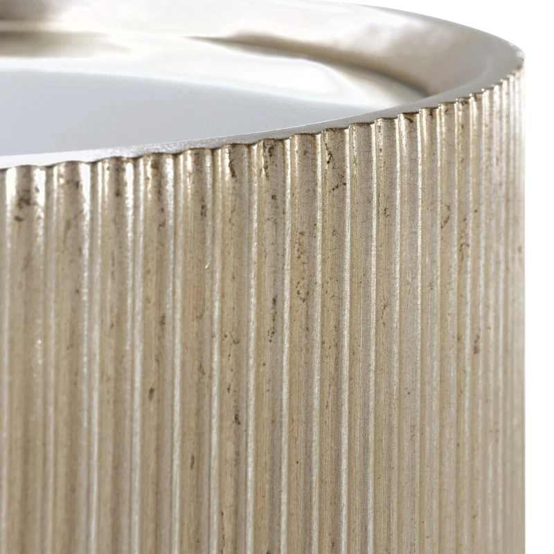 Bullion pedestal, large, cement, composite, mirror — View 3