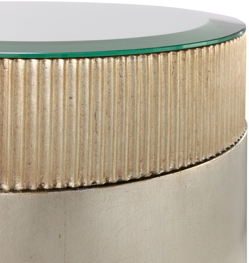 Bullion pedestal, large ombre, cement, composite, mirror, bevel — View 3