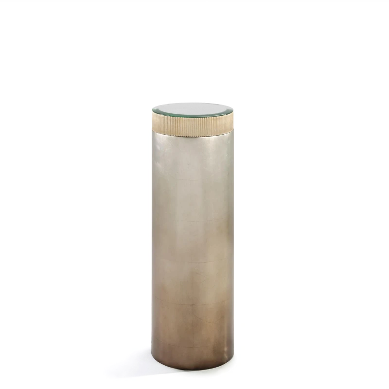 Bullion pedestal, small ombre, cement, composite, mirror, bevel — View 2