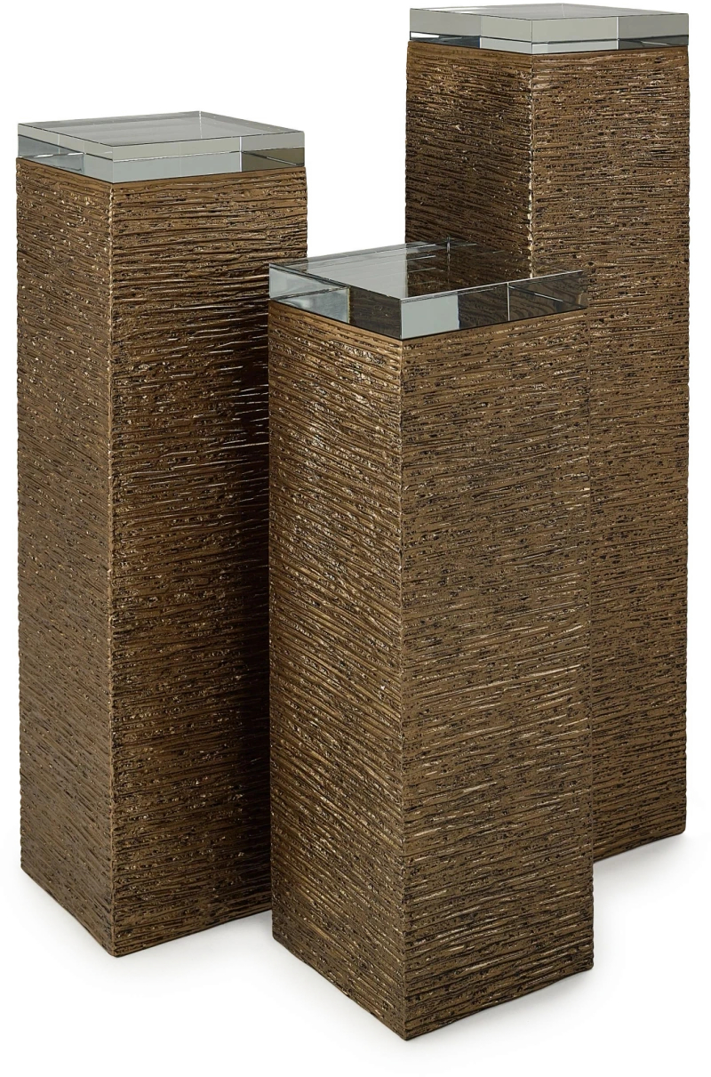 Niveaux pedestal, large, composite, glass, crystal — View 3