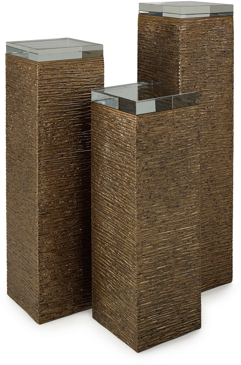 Niveaux pedestal, medium, composite, glass, crystal — View 3