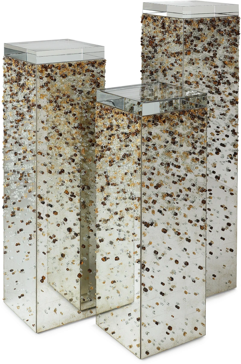 Macallan pedestal, medium, wood, glass, stone, glass, crystal — View 3