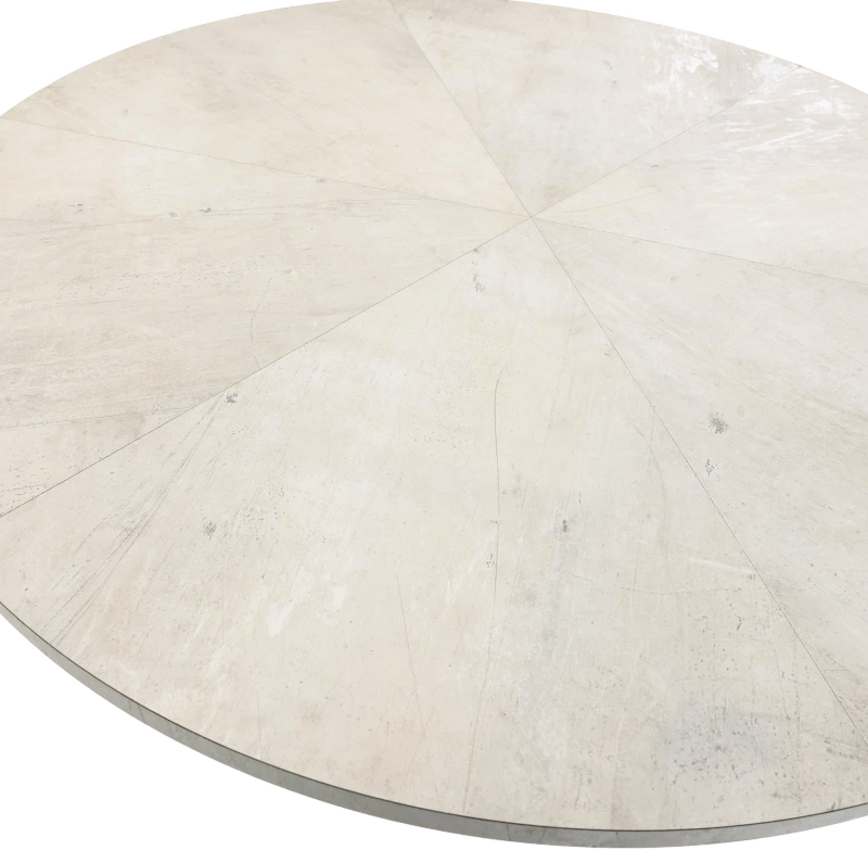 Lavertezzo dining table, small, wood, celtis, fabric, burlap — View 4