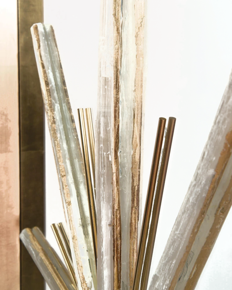 North Star wall decor, mirror, stone, selenite — View 2