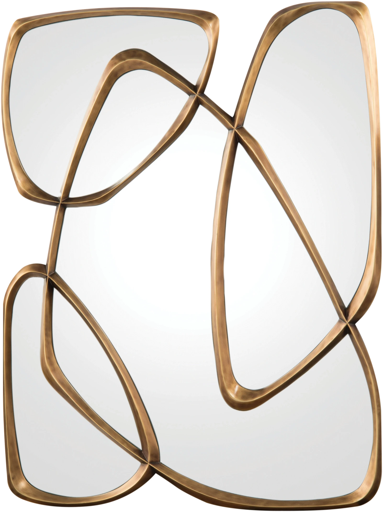 Zeta mirror, Mayan Bronze, mirror, plain — View 2