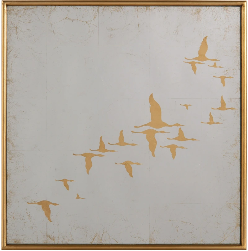 Migration mirrors, set of nine, wood, acacia, glass — View 3
