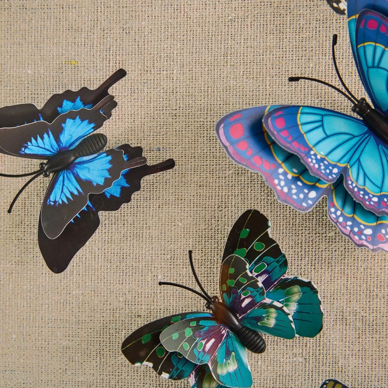 Flight of the Butterflies, Tony Fey, framed linen, acrylic, wood, pine — Ansicht 4