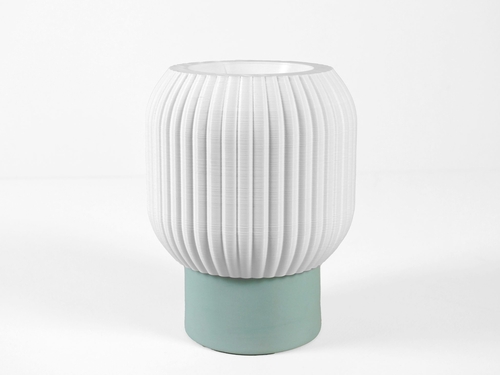 LampVase – Ceramic Vase Lamp with Interchangeable Shades