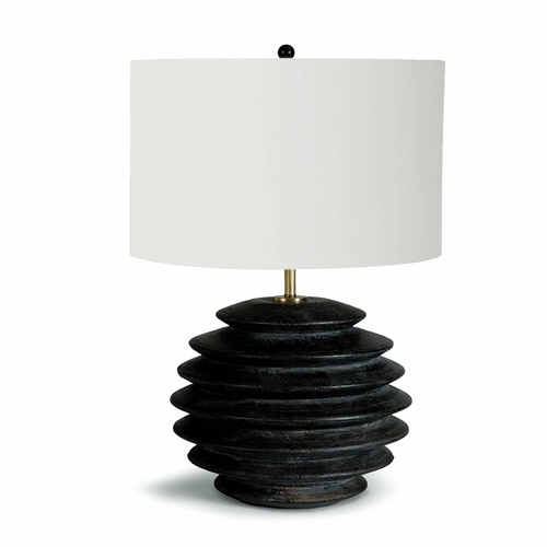 Groove Birch Table Lamp – Ebony Finish