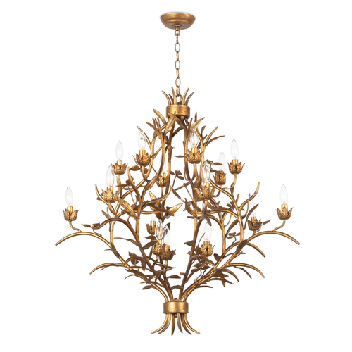 Gilded Branch Chandelier – Gold Leaf