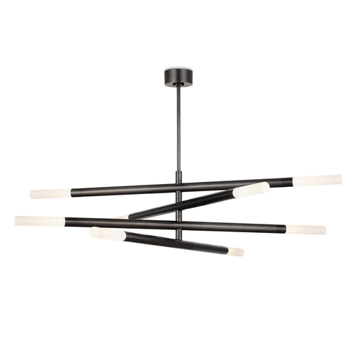 Axis Linear Chandelier – Matte Black