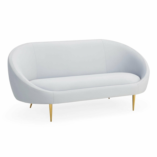 Ether Sofa – Ice Velvet & Brass