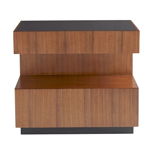 Geron Modular End Table – Satin Walnut