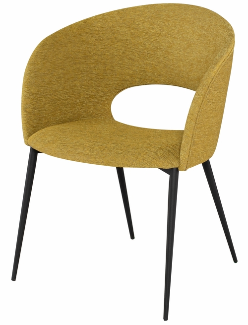 Alotti Dining Chair – Palm Springs Bouclé & Black Steel